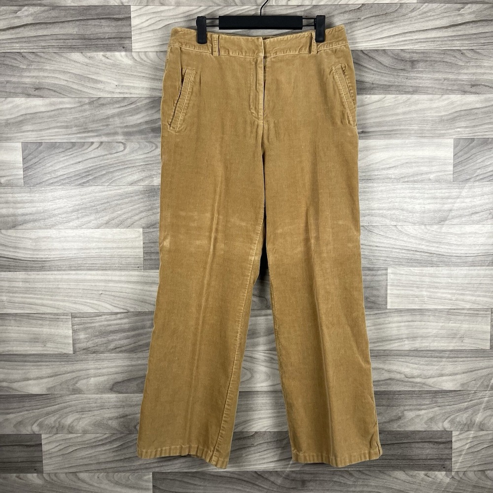 Valerie Stevens Pants Womens 8 Brown Tan Corduroy Straight Leg Casual Fall Cozy
